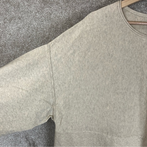 Pure Jill Sweater Womens Medium Petite Beige Kimono Pullover Cotton Blend-4284 - Picture 5 of 11